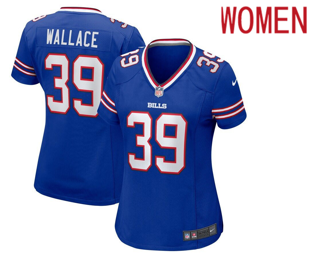 Women Buffalo Bills 39 Levi Wallace Nike Royal Game NFL Jersey